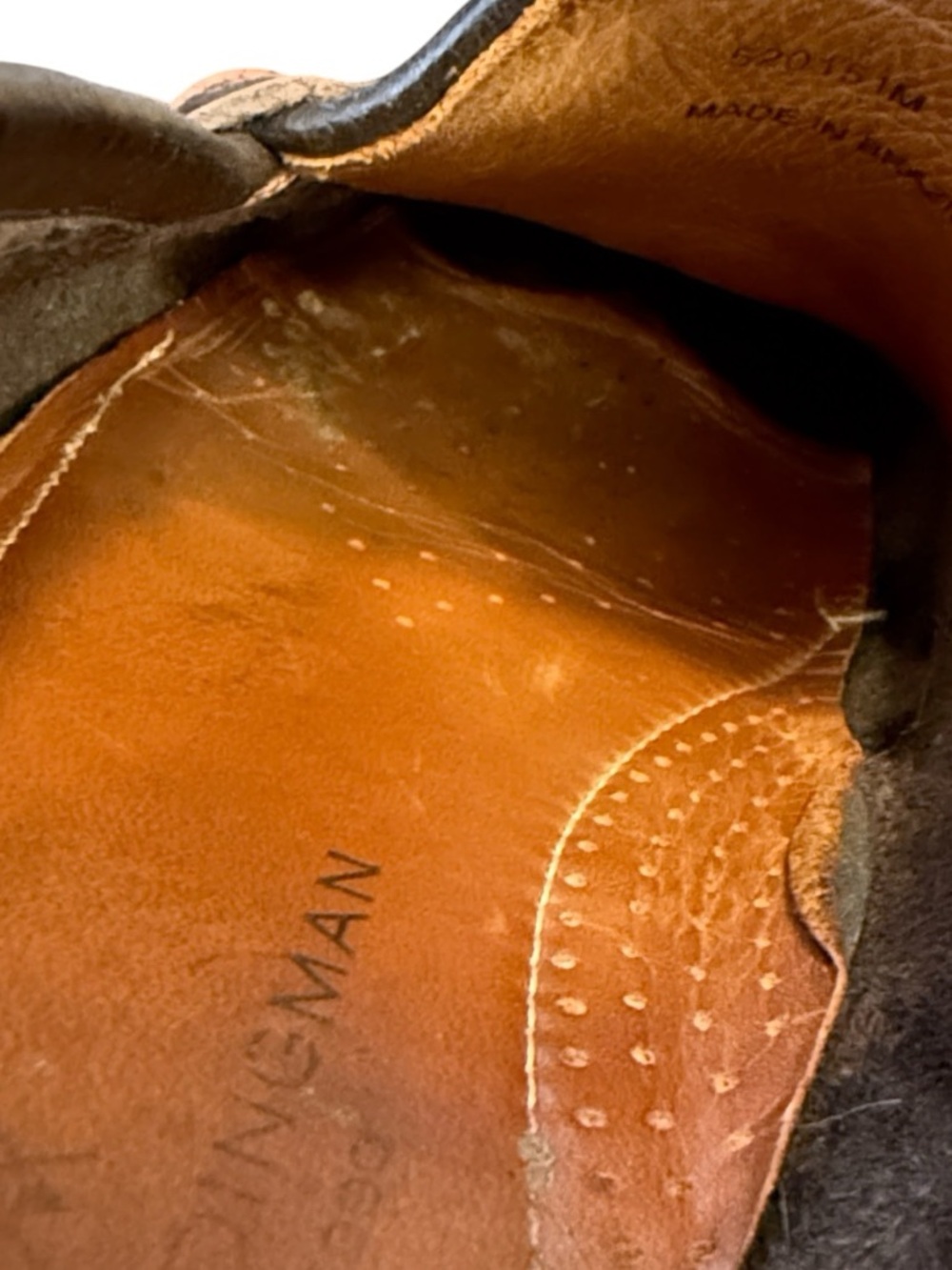 Martin Dingman Dark Brown Pebbled Leather Horse Bit Loafers 9M Brazil 52015M - Picture 13 of 15